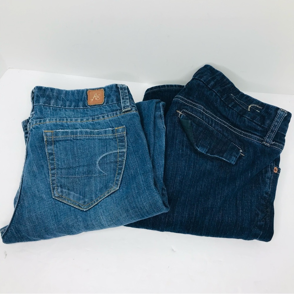 Lot of two American eagle denim jeans women’s size 2 regular